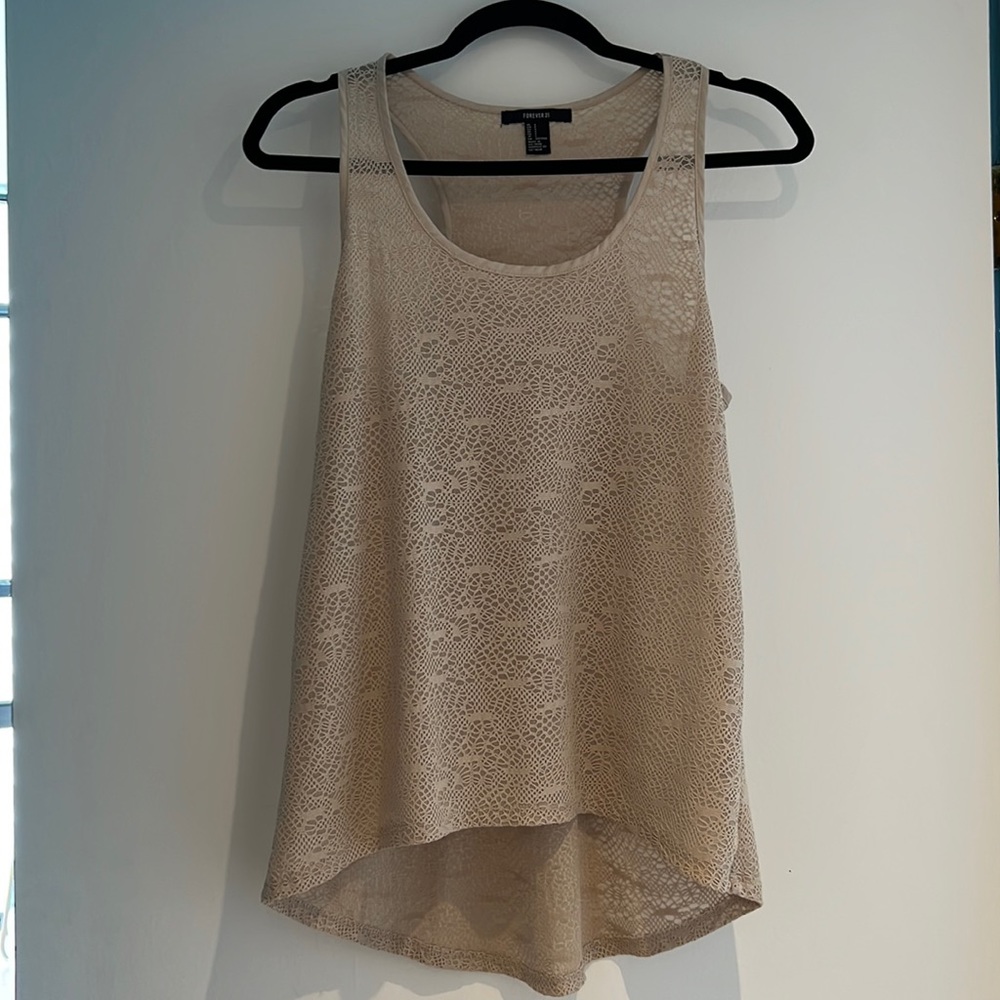 Forever 21 beige top
